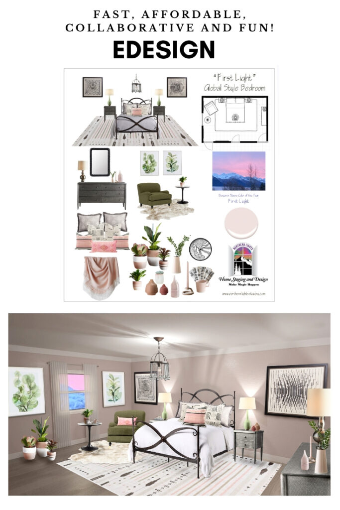 How can I work with an Interior Designer on my budget? Edesign is fast, affordable, collaborative and fun. #edesign #onlinedesign #interiordesign #homedecor