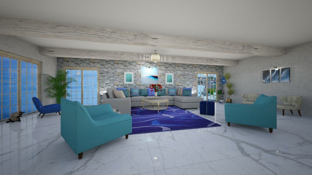 Greek Style Living Room