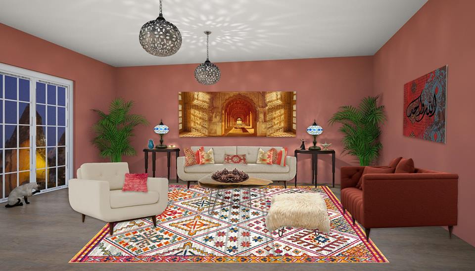 Awarded one of the top Interior Designs of 2018 by Searchmetry. Turkish Style Living Room Edesign by Northern Lights Home Staging and Design. #edesign #cavernclay #colorconsulting #Interiordesign #bohemian #interiordecorating #paint #colors #homedecor #homedesign #moderndecor #colorfuldecor #interiordecor #decorating #interiorstyle #colorstrategy #interiorpaintcolors #colortips #interiorcolor #colorfuldecor #bohemian #global #99664