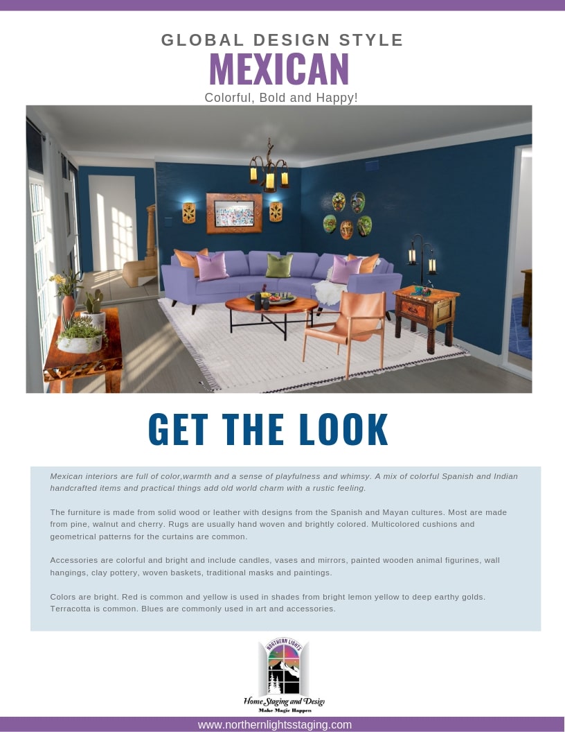 Get The Look Mexican Style Northern Lights Home Staging