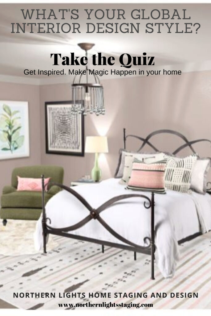 What's your Global Interior Design Style? Take the Quiz. My favorite global Interior Design styles explained. Bohemian, Moroccan, Turkish, Mexican, Greek and Indian styles. #globalstyle #Bohemian #boho #Moroccan #Turkish #Mexican #Greek #Indian #homedecor #ethnicdecor #moderndesign #sustainabledesign #greendesign #ecofriendly #designstyles #designquiz #interiordesign #interiordecorating #homestyle #uniquedesign #colorfulhome