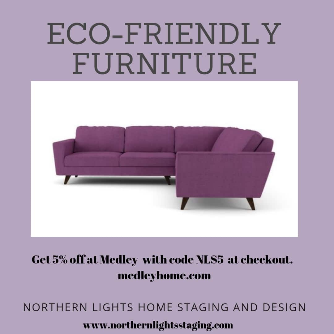 Get a 5% discount on all the eco-friendly, sustainable furniture at Medley with the code NLS5 at check out. #eco-friendly #sustainabledesign #interiordesign #homedecor #furniture #livingroom