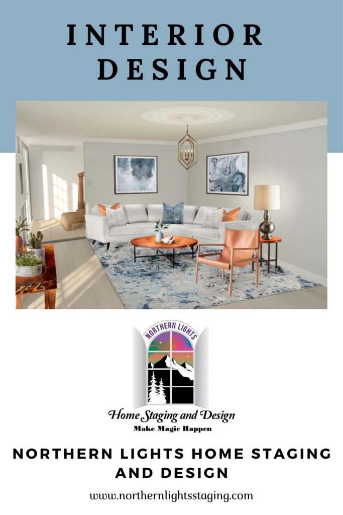 Local and online Interior design, color, home staging and social media marketing services of Northern Lights Home Staging and Design.