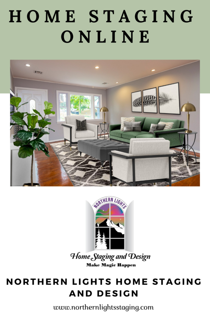 Local and online Interior design, color, home staging and social media marketing services of Northern Lights Home Staging and Design.