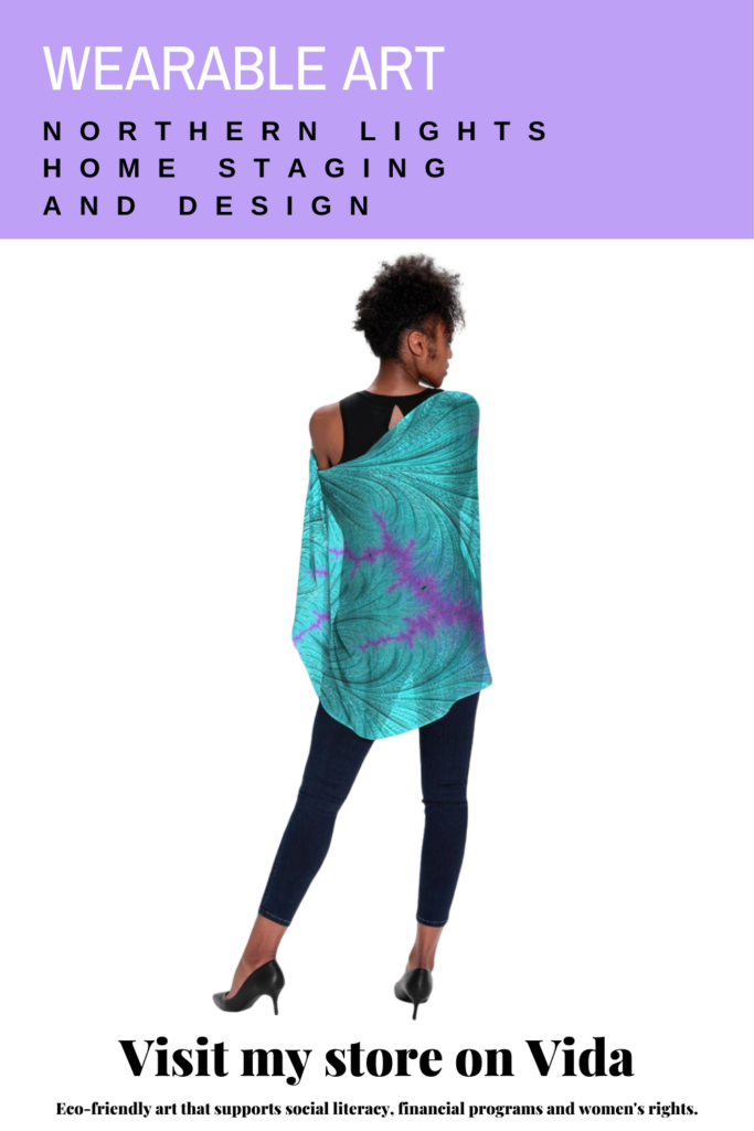 Wearable Art and Home Decor- Fractal Art by Northern Lights Home Staging and Design on VIDA.