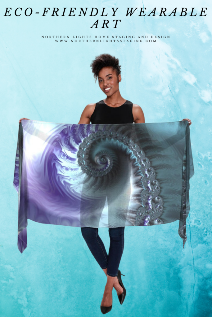 Look Great while Saving the Planet- Eco-friendly wearable fractal art.