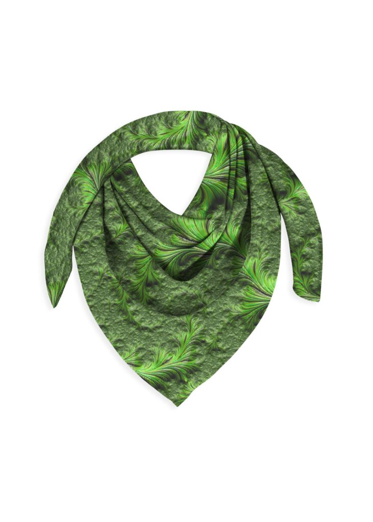 Leafy Silk Scarf