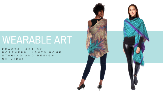 Wearable Art- Eco-friendly Fractal art fashions that support social programs by Northern Lights Home Staging and Design on VIDA.
