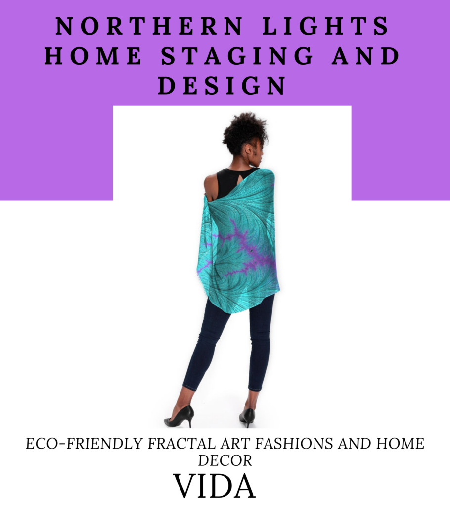 Wearable Art and Home Decor- Fractal Art by Northern Lights Home Staging and Design on VIDA.