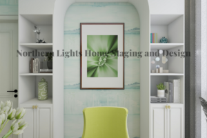 free virtual office zoom background by Northern Lights Home Staging and Design