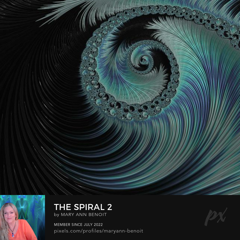 The Spiral energy art by Mary Ann Benoit