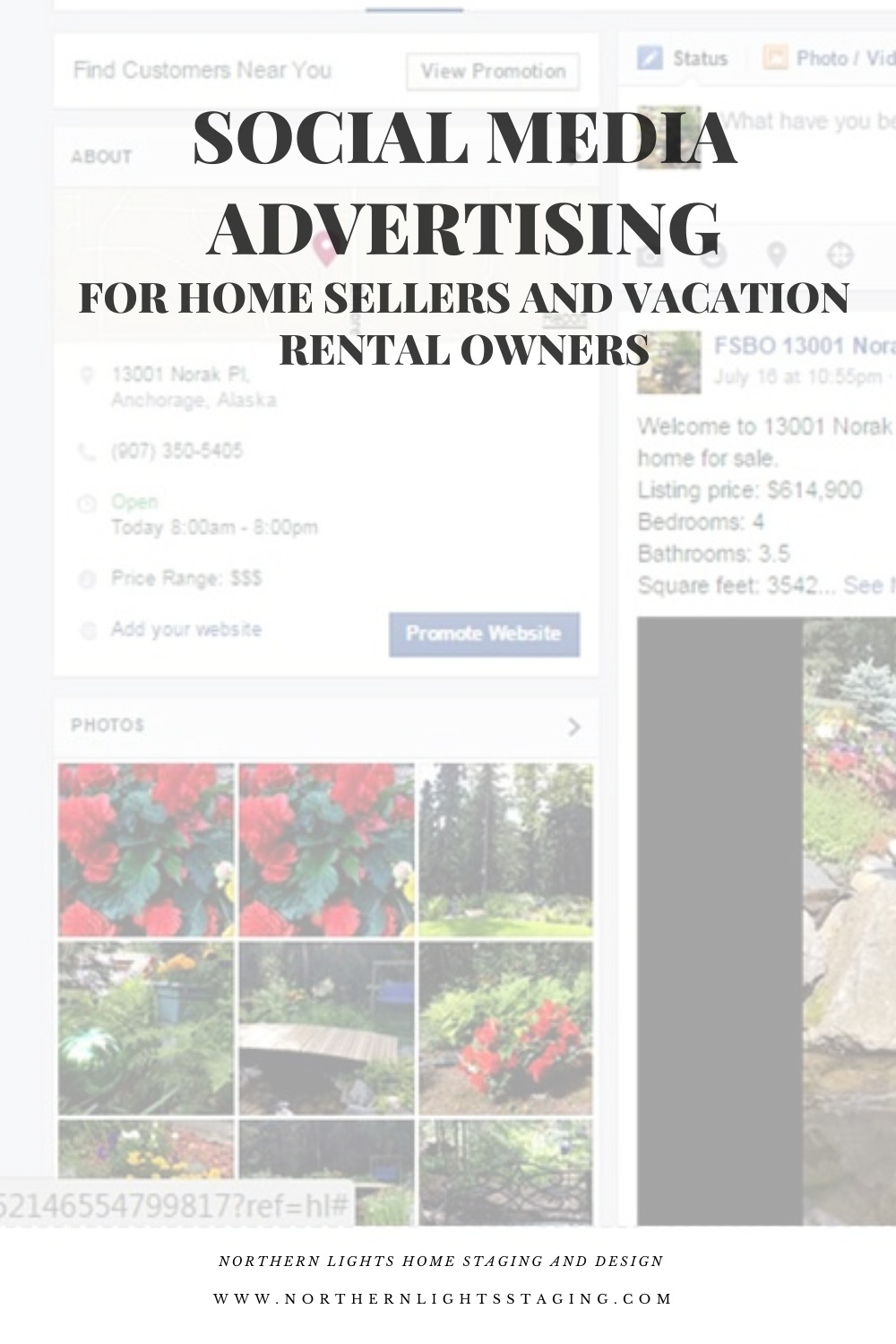 Social Media Advertising for Home Sellers and Vacation Rental Owners