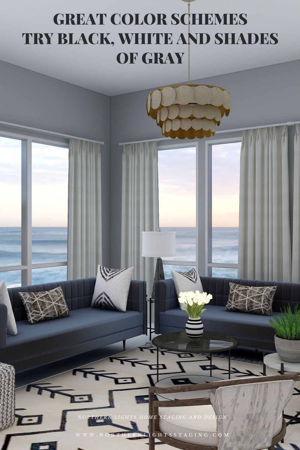 Great Color Schemes- Try Black, White and Shades of Gray