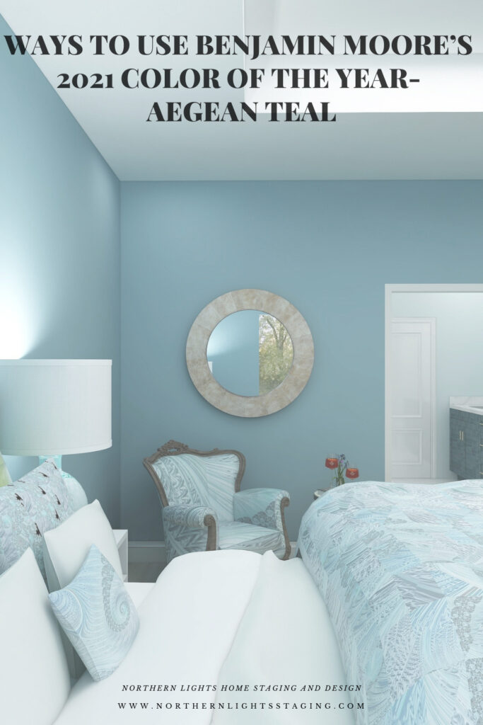 Ways to Use Benjamin Moore's 2021 Color of the Year Aegean Teal