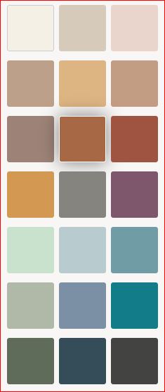 Behr 2021 color palette