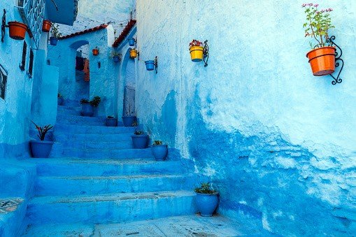 Blue Staircase art