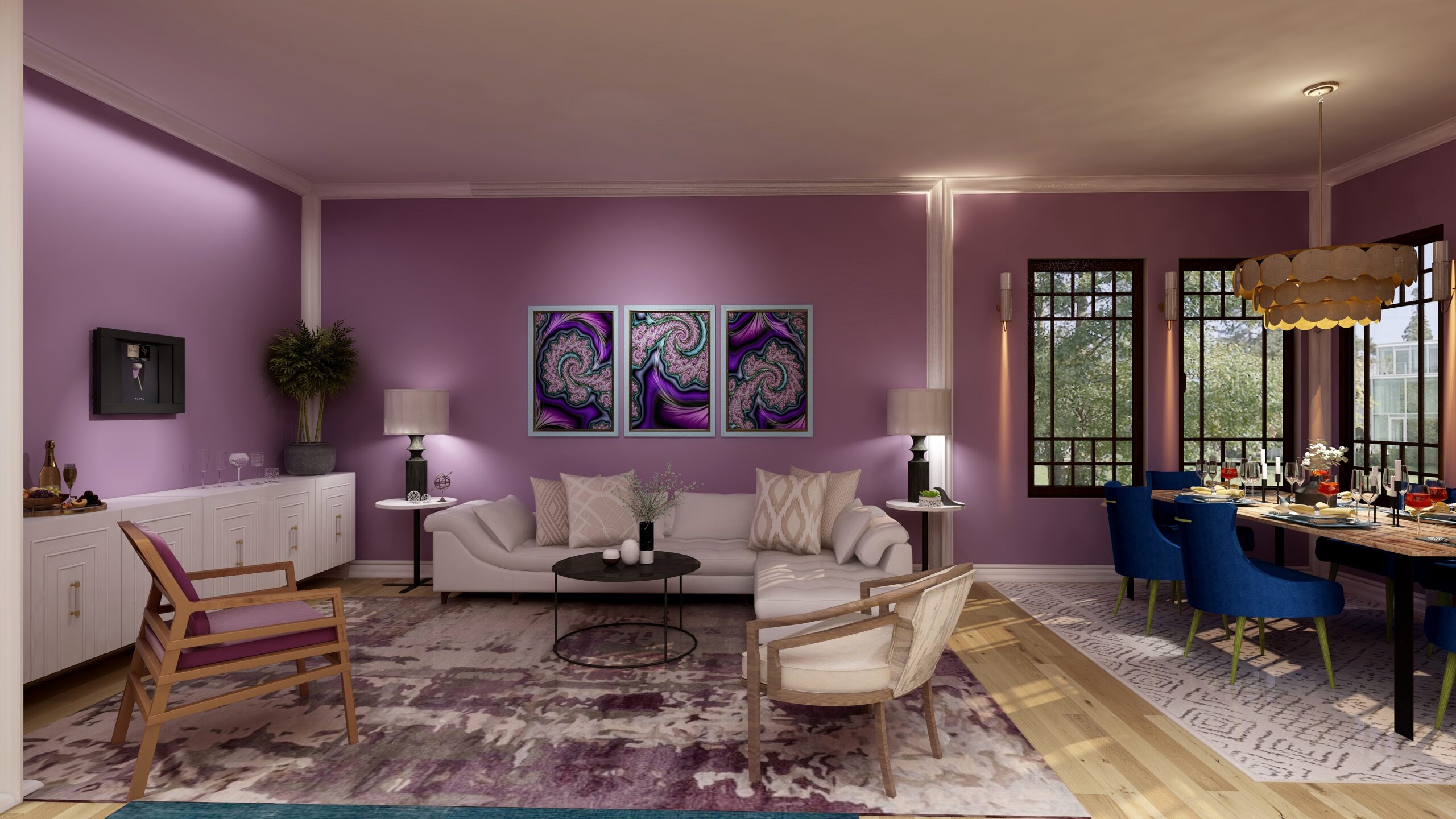 A Passion for Purple by Mary Ann Benoit of Northern Lights Home Staging and Design