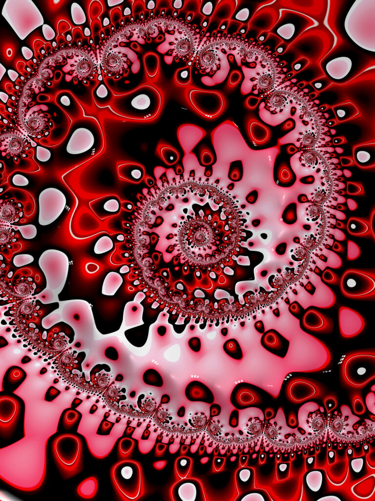 Red Beret fractal art by Northern Lights Home Staging and Design