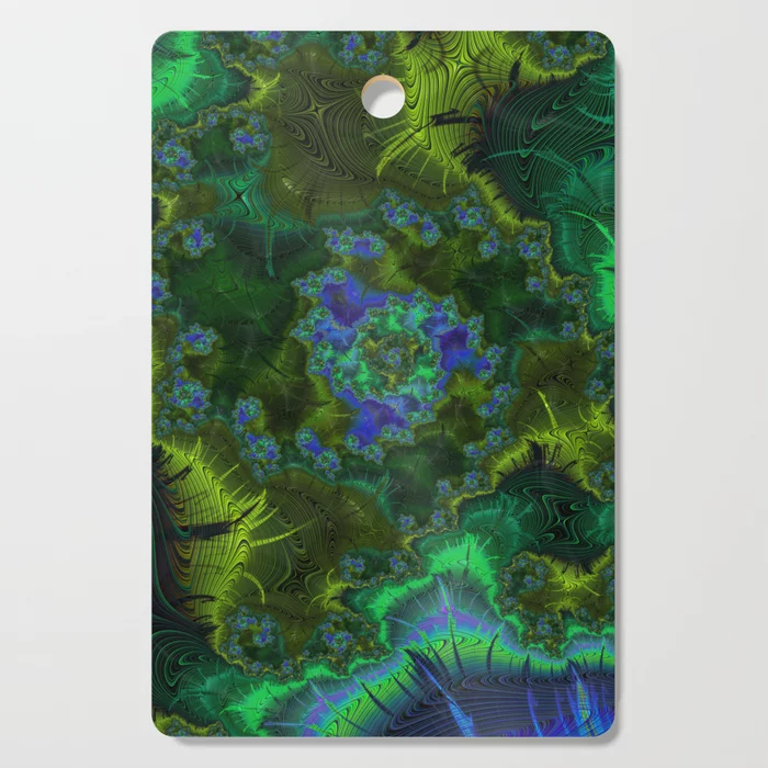 Magic Cutting Board- Fractal Art by Northern Lights Home Staging and Design
