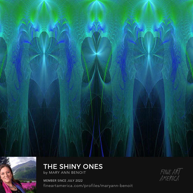 "The Shiny Ones" fractal art by Mary Ann Benoit of Northern Lights Home Staging and Design