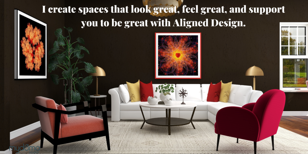 Mary Ann Benoit of Northern Lights Home Staging and Design creates spaces that look great, feel great, and support you to be great with Aligned Design. Art +Science +Energy = Magic