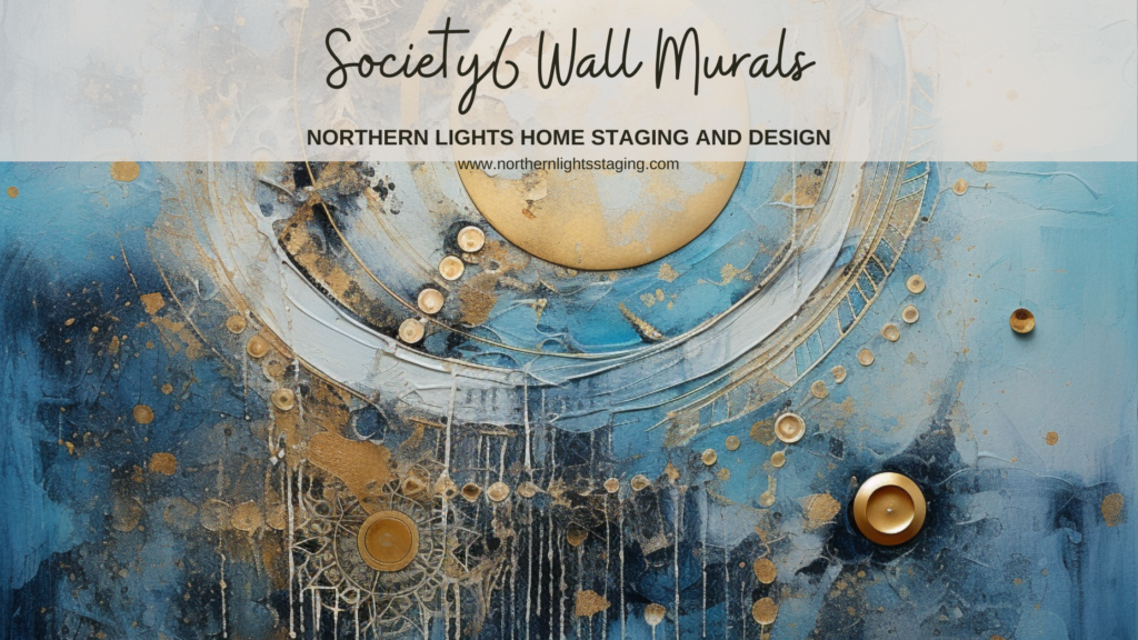 Society6 Energy art wall murals by Northern Lights Home Staging and Design