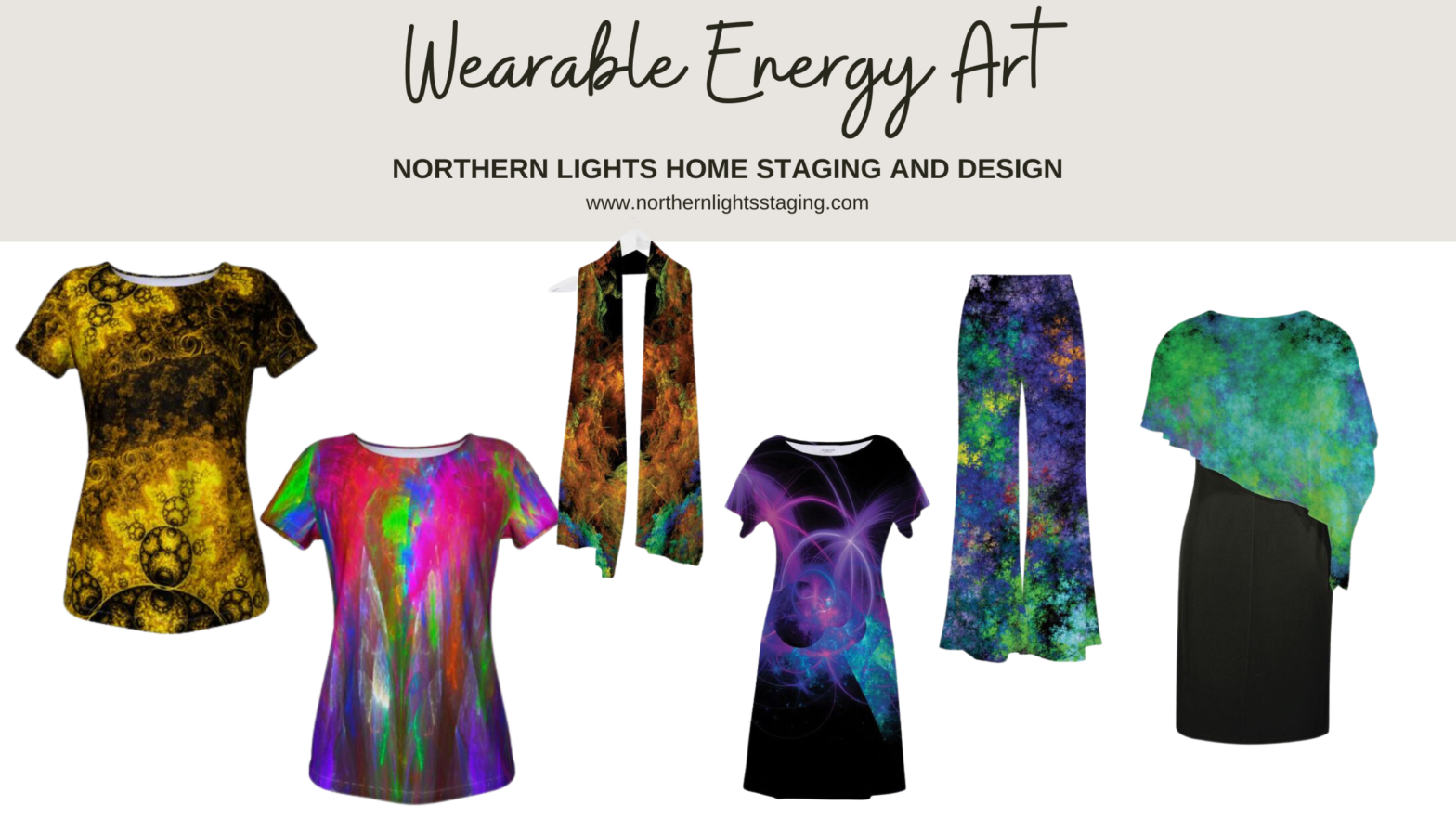 Wearable Energy Art by Northern Lights Home Staging and Design