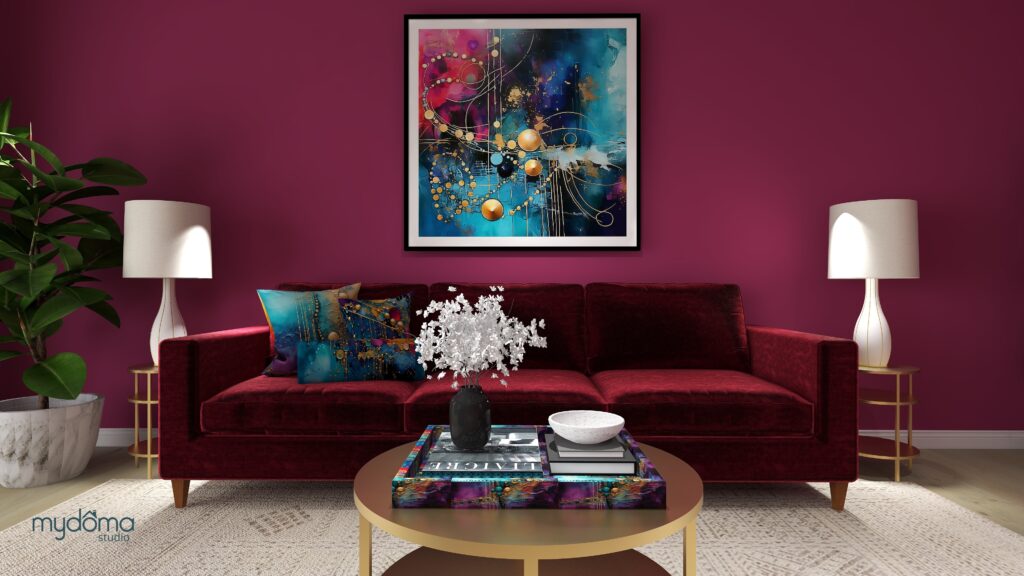 Saturday Night Live Art Shows' "It's Just the Moon- Adventures in AI". Energy art and Interior Design that supports who you truly are by Mary Ann Benoit of Northern Lights Home Staging and Design.