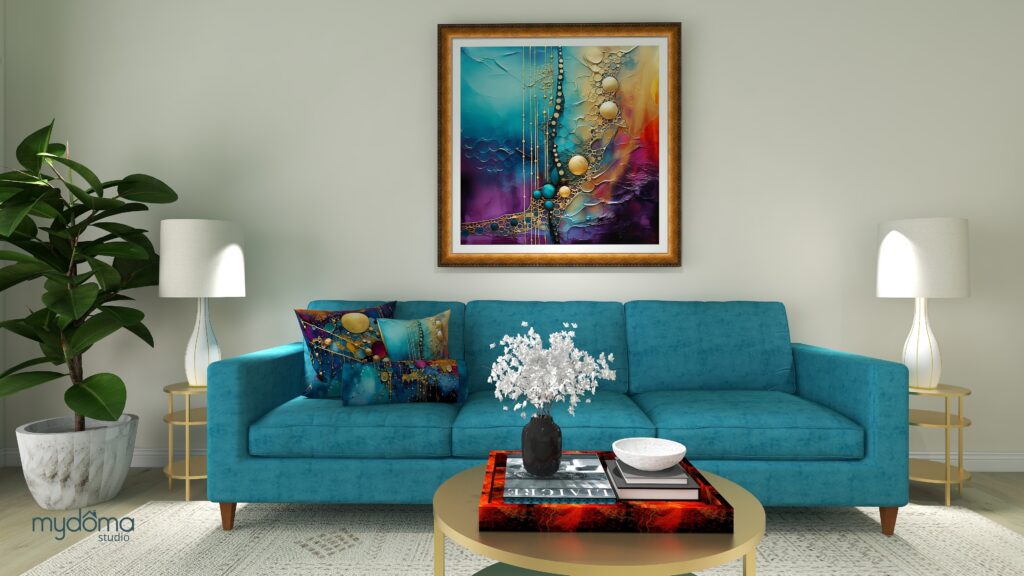 Saturday Night Live Art Shows' "It's Just the Moon- Adventures in AI". Energy art and Interior Design that supports who you truly are by Mary Ann Benoit of Northern Lights Home Staging and Design.