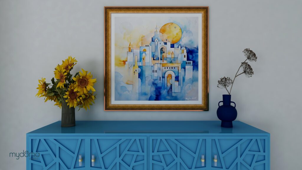 Greek style design and energy art by Mary Ann Benoit.