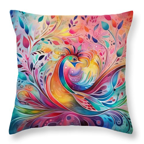 Heart of Mexico #7 throw pillow by Mary Ann Benoit