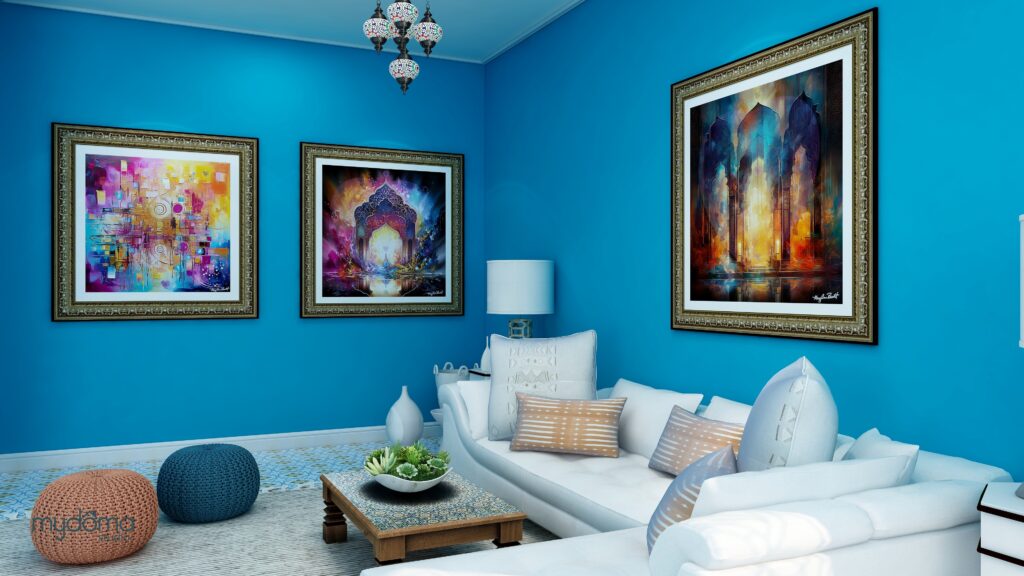 Moroccan Style Edesign and energy art by Northern Lights Home Staging and Design.
