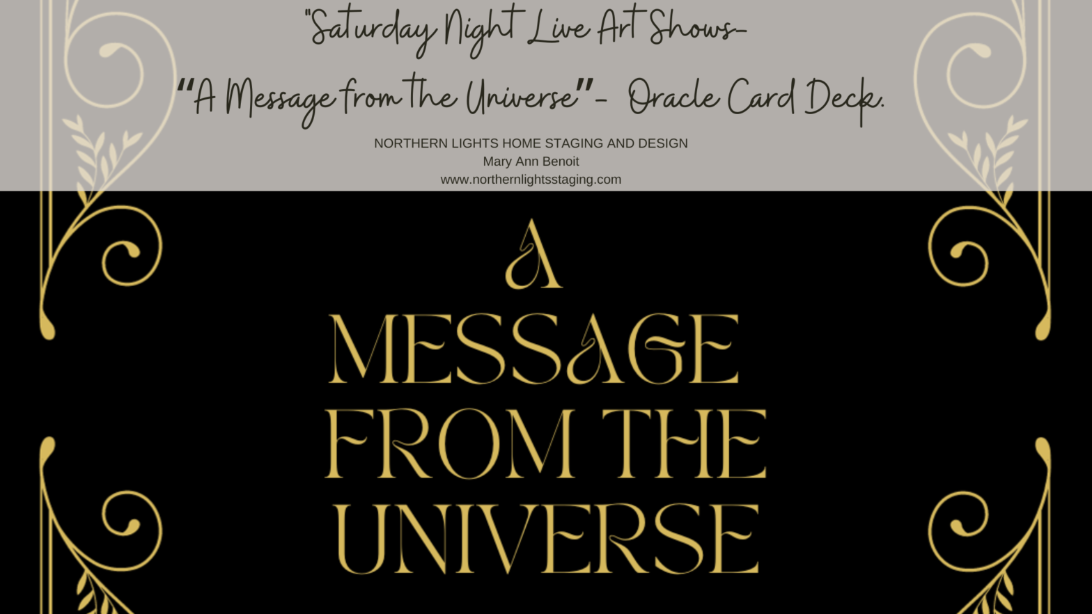 Saturday Night Live Art Shows- "A Message From The Universe" oracle card deck on Deckible.