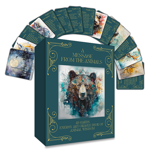 A Message From the Animals- digital energy art oracle card deck by Mary Ann Benoit