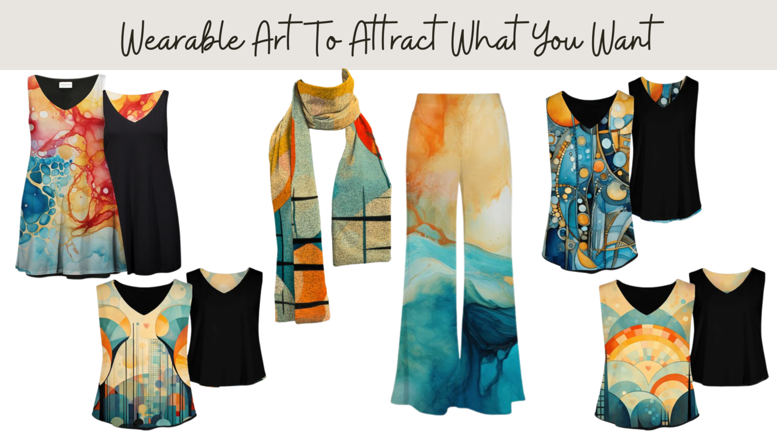Wearable Art to Attract What You Want by Mary Ann Benoit. Energy art on Le Galeriste.