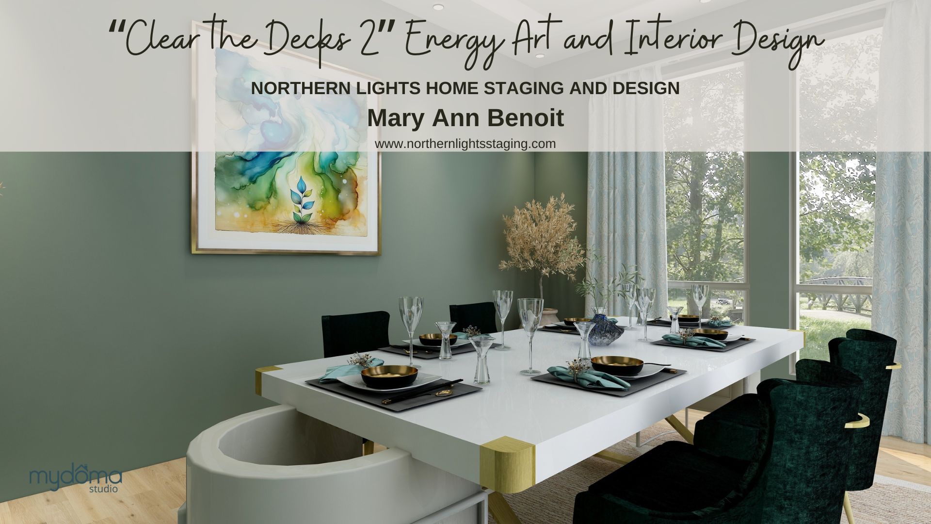 "Clear the Decks #2" Energy Art and Interior Design.