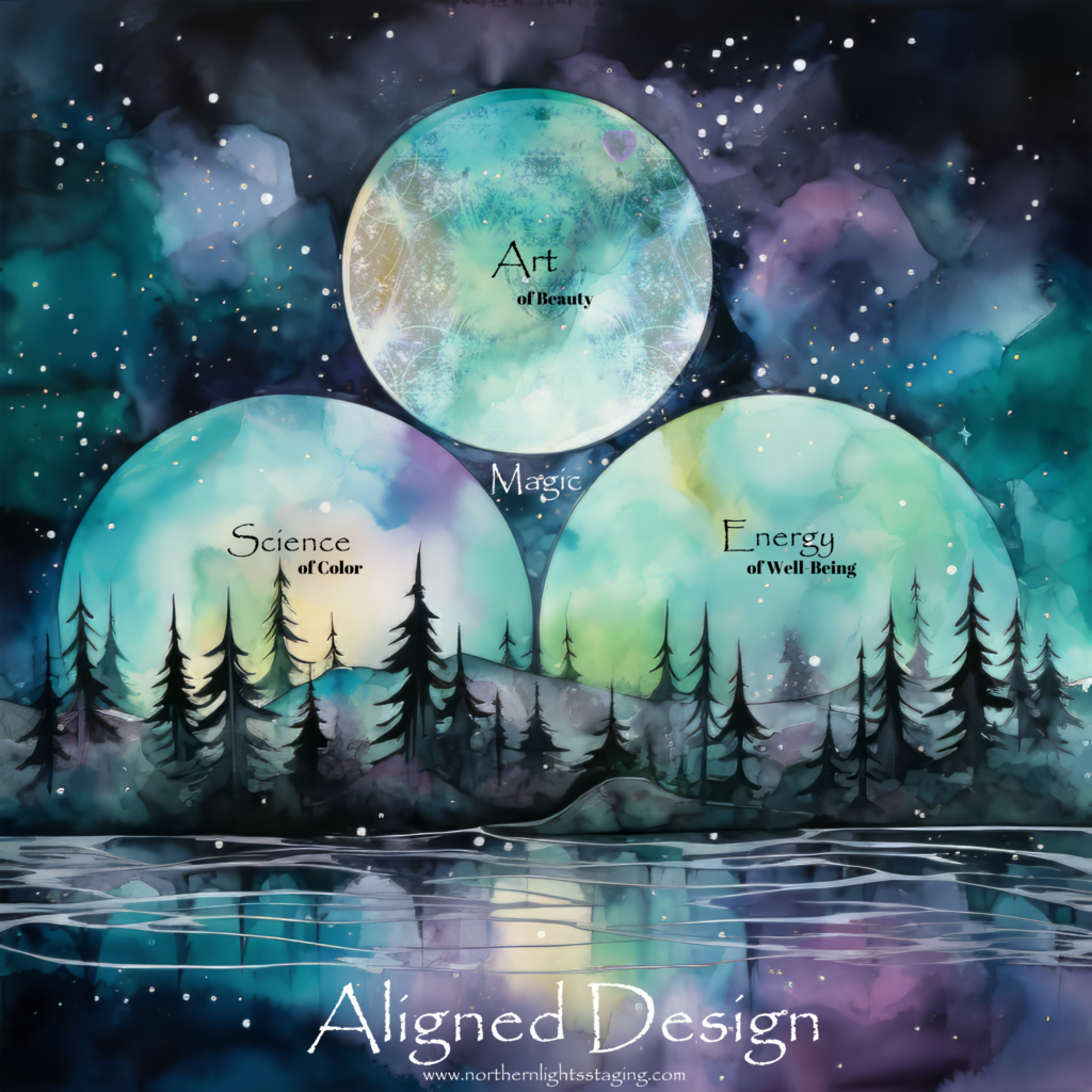 Aligned Design, a holistic approach that aligns the art of beauty, science of color and energy of well-being to make magic happen in your home and life.