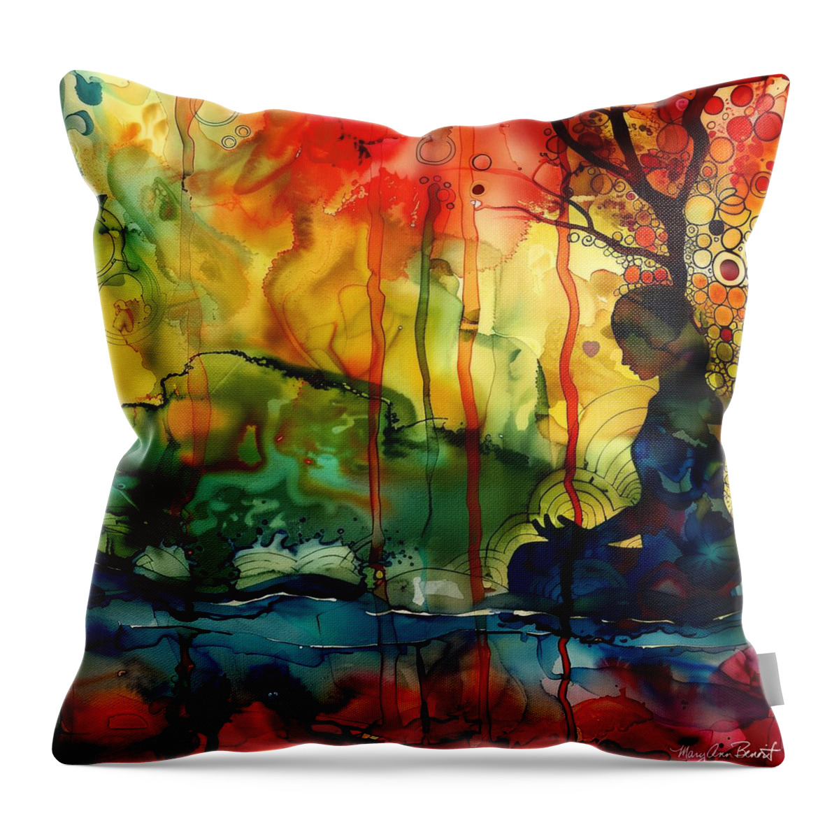 "Awakening #2" energy art and interior design by Mary Ann Benoit of Northern Lights Home Staging and Design.