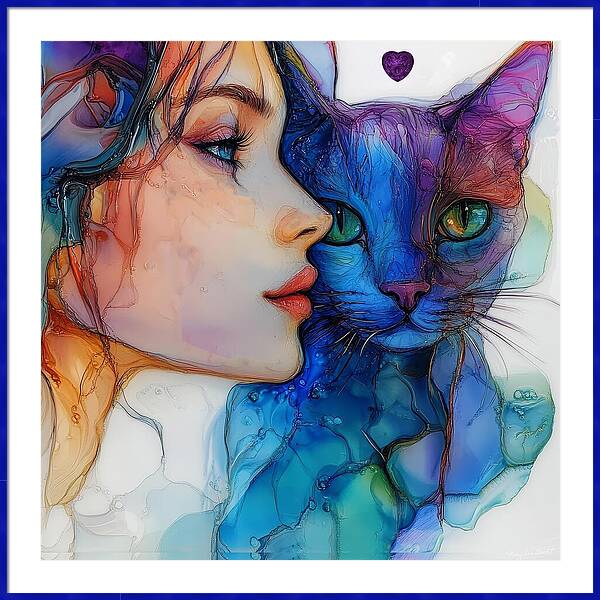 "Childless Cat Ladies Unite" energy art by Mary Ann Benoit