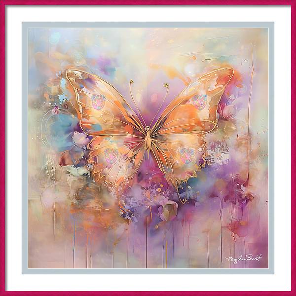 Butterfly Medicine #3 energy art by Mary Ann Benoit