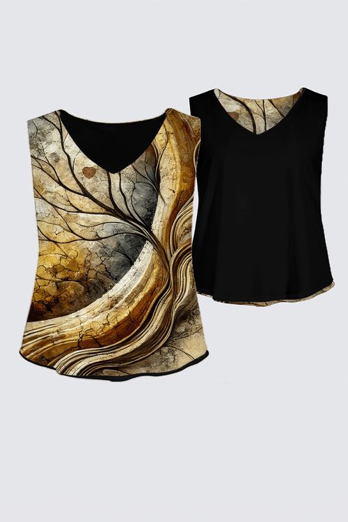 Embrace the Earth Number 9 Kaplan+ Tank By Mary Ann Benoit