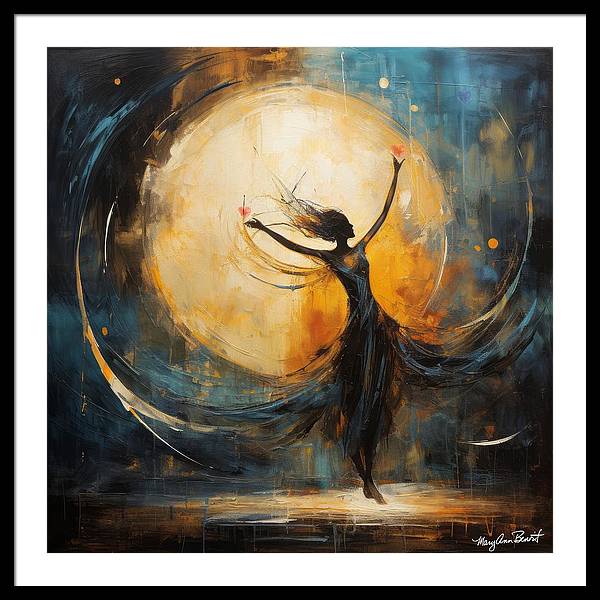 "Dance with the Moon #2" energy art by Mary Ann Benoit