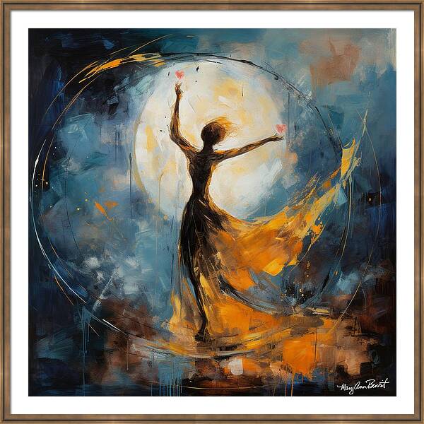 "Dance with the Moon #4" energy art by Mary Ann Benoit