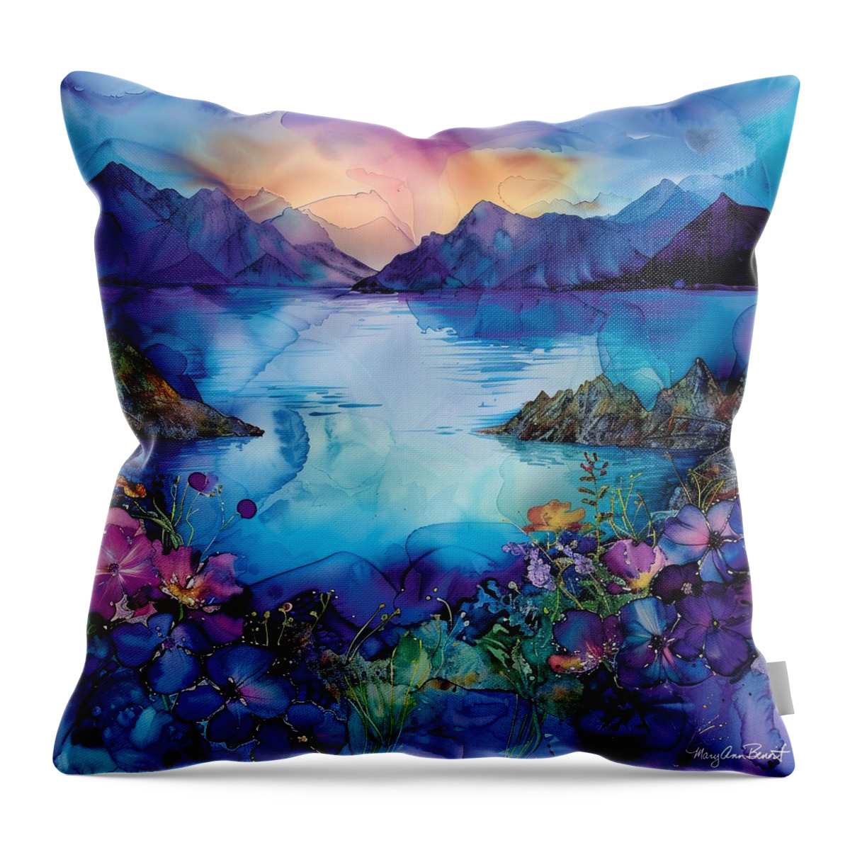 Transformation of Spring collection throw pillow.