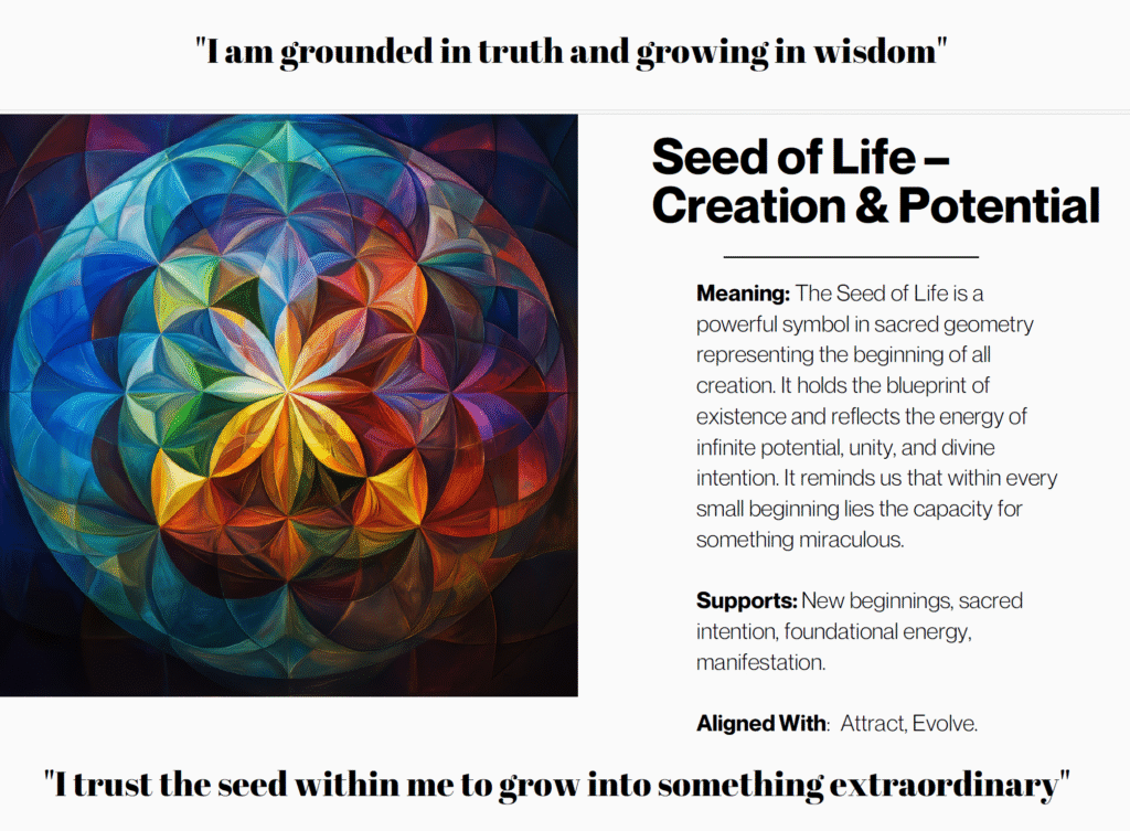 Seed of Life energy art by Mary Ann Benoit