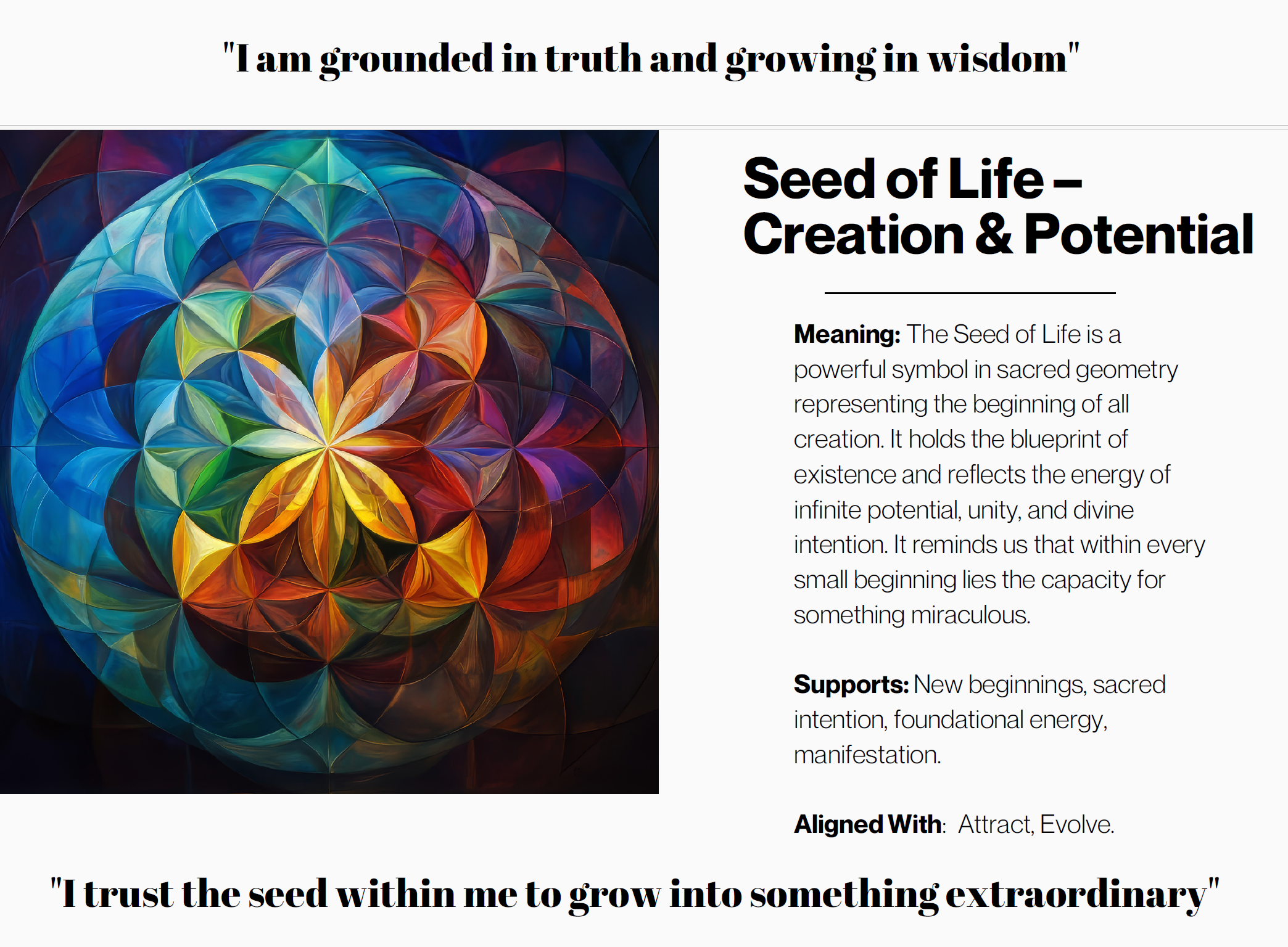Seed of Life energy art by Mary Ann Benoit