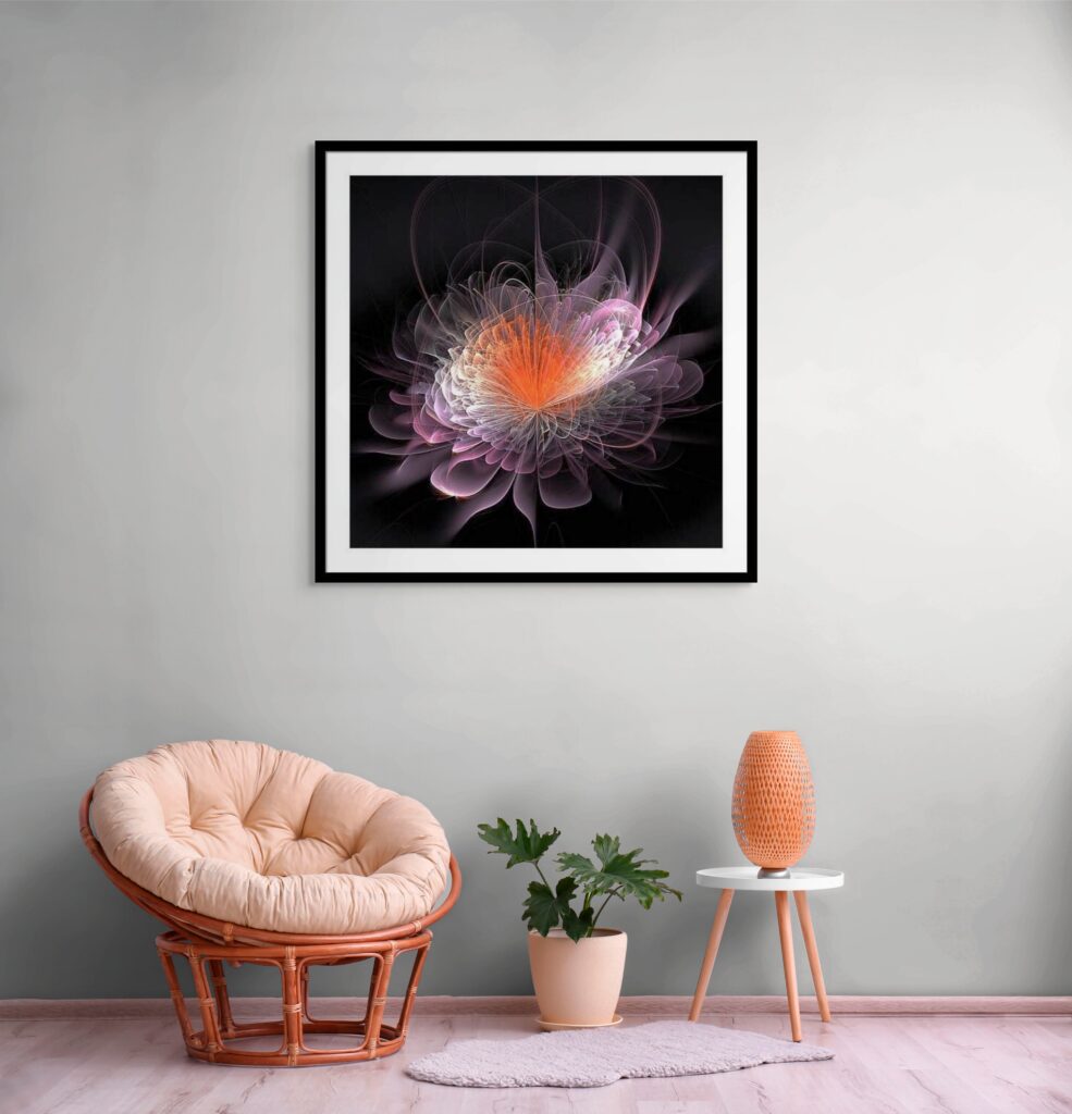 The Rose fractal art by Mary Ann Benoit fractal art