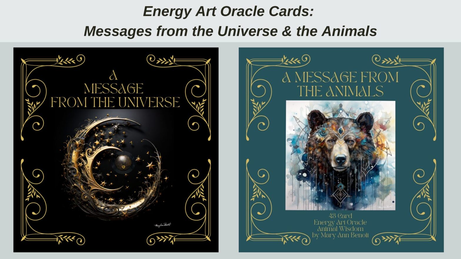 Energy Art Oracle Cards: Messages from the Universe & the Animals